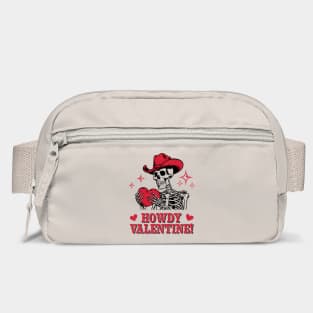 Howdy Valentine Cowboy Skeleton Western Romance Bag
