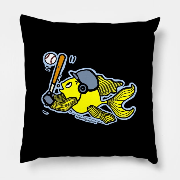 Baseball Fish Pillow by FabSpark