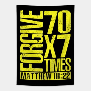 Forgive 70 x 7 Times - Matthew 18:22 Tapestry