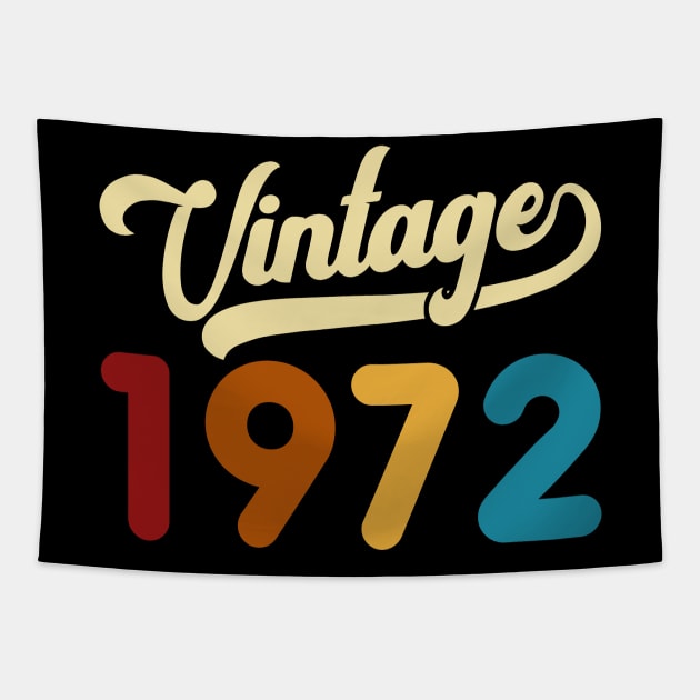 1972 Vintage Gift 48th Birthday Retro Style Tapestry by Kimko