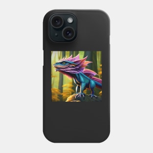 Scaled Blue and Purple Jungle Dragon Phone Case