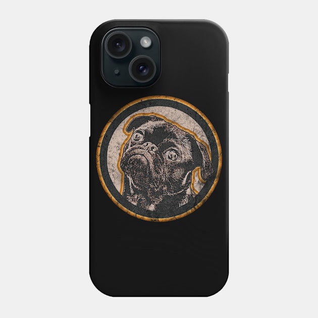 Pug Lovers Vintage Style Phone Case by Rebrand