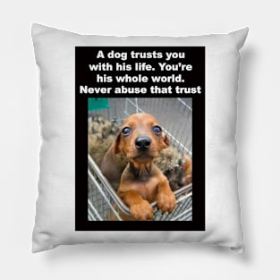 A Dog Trusts You Pillow