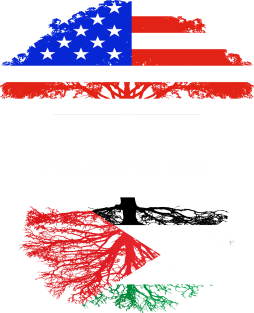 American Grown With Palestinian Roots - Gift for Palestinian With Roots From Palestine Magnet