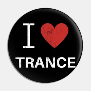 I Heart Trance - Black Pin