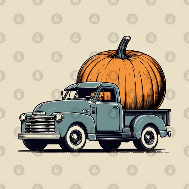 Pumpkin Harvest 1947–1955 Chevy Truck by Haneman Group Threads