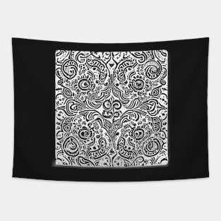 Paisley Print - Crimson Aesthetic Tapestry