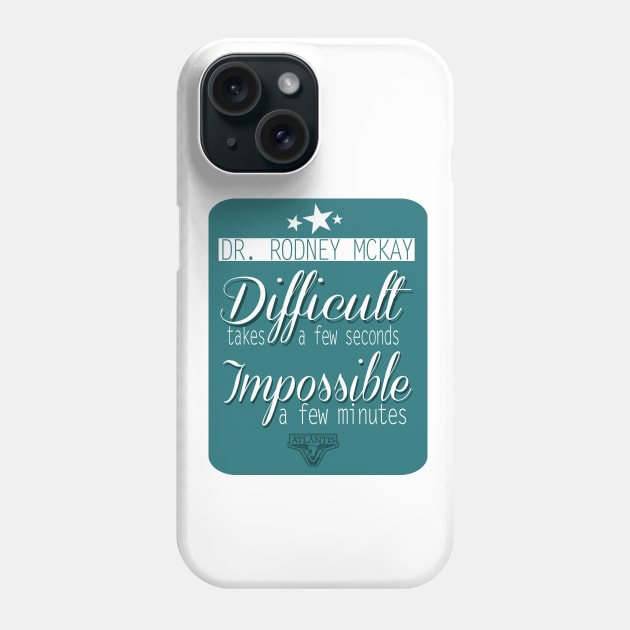 Rodney McKay Phone Case by forgottenlexi