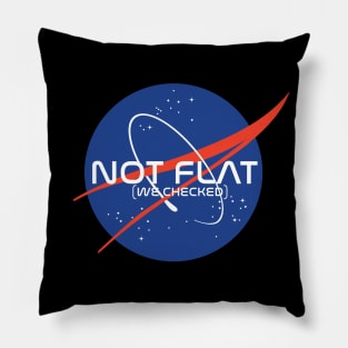 Nasa Not Flat We Checked Pillow