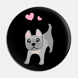 Cute Puppy Dog - French Bulldog Pin