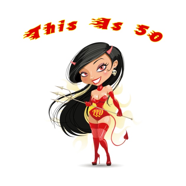 Sexy Devil Woman Age 50 by LittleLuxuriesDesigns