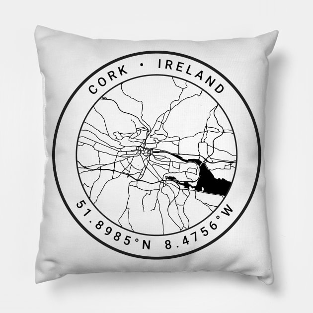 Cork Map Pillow by Ryan-Cox