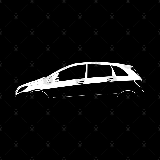 Mercedes-Benz B-Class (W245) Silhouette by Car-Silhouettes