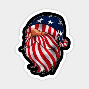 Gnome Celebrating Independence Day on July Magnet