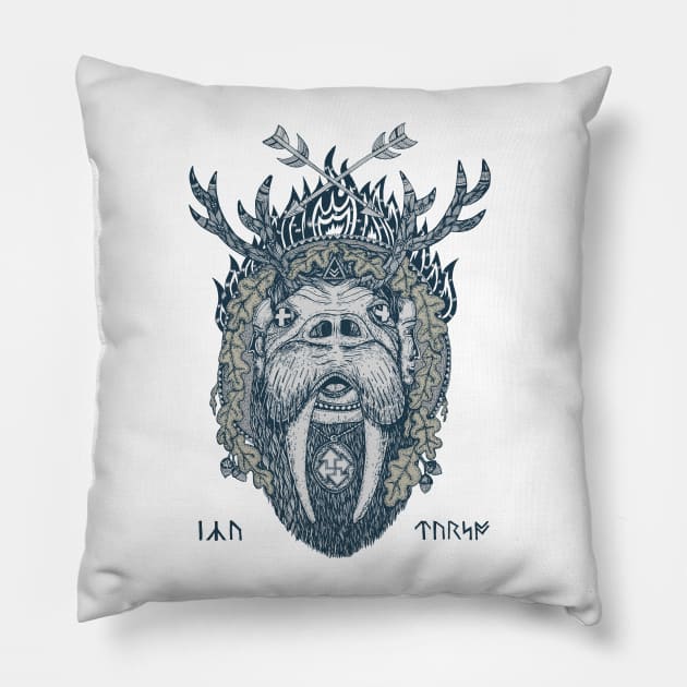 Iku Turso Pillow by pingdf