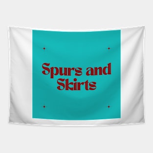 Spurs and Skirts Tapestry
