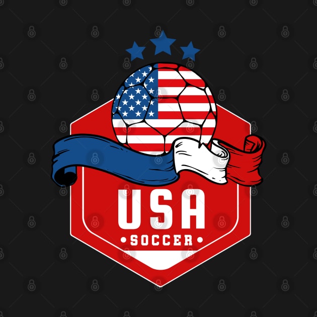 USA Soccer Souvenir by footballomatic