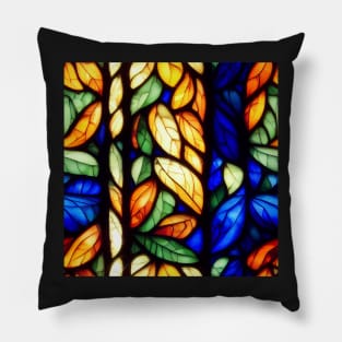 Stained glass colorful pattern, model 6 Pillow