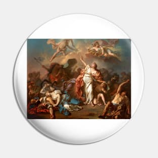 Apollo and Diana Attacking the Children of Niobe - Jacques-Louis David Pin