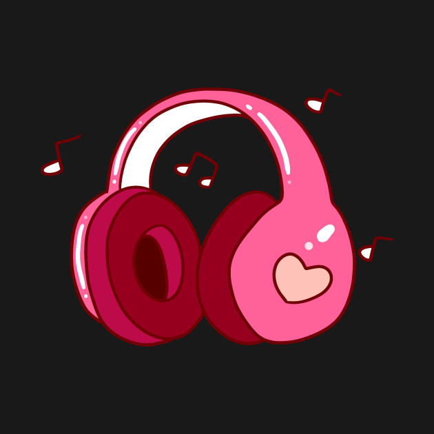 Discover Pink Headphones - Headphones - T-Shirt