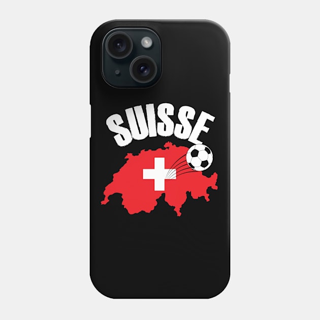 Suisse Schweiz Switzerland Map Flag Phone Case by TheInkElephant