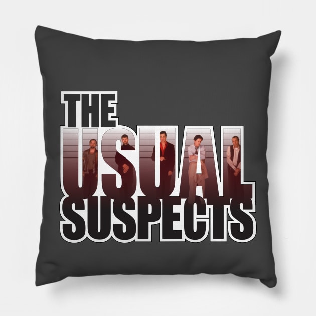 The Usual Suspects Pillow by Robot Art