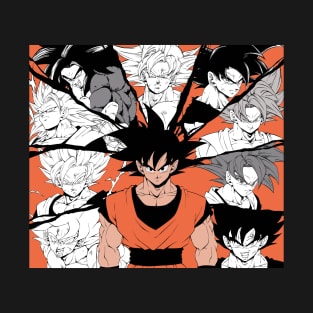 Son Goku all transformations T-Shirt