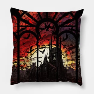 Stained Glass Tristram Cathedral Pillow