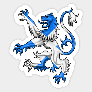 Scottish Lion Stickers Teepublic