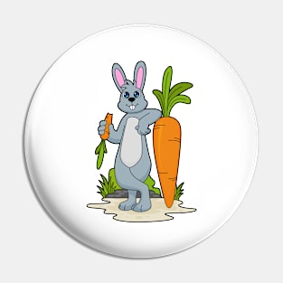 Rabbit with Carrot Pin