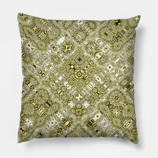 golden future city Pillow