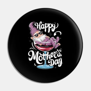 Gnome Inside A Giant Glass Mother'S Day Pin