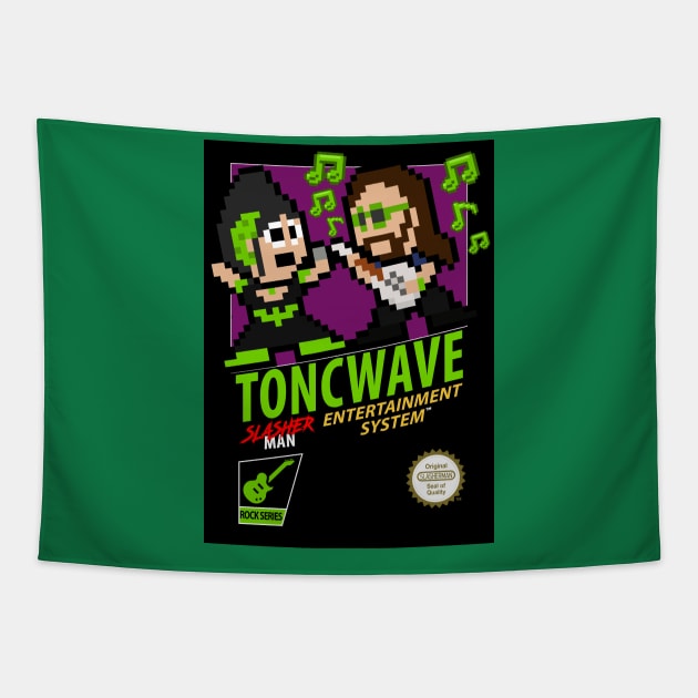 TONCWAVE retro 8 bit Tapestry by WithoutYourHead