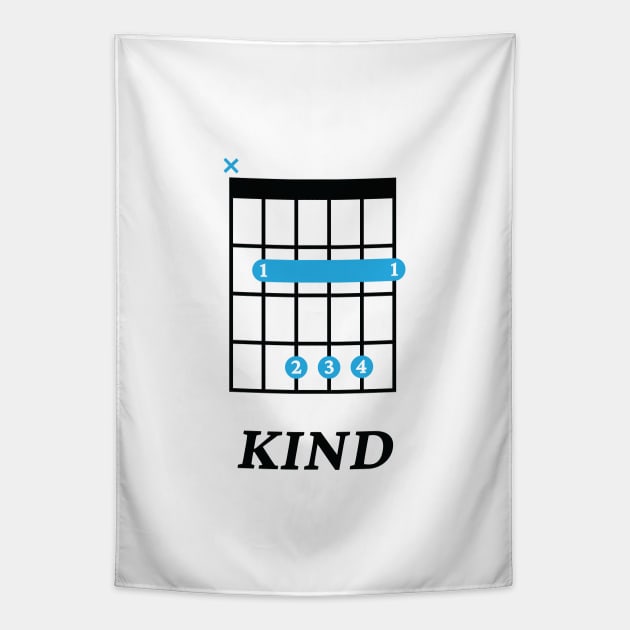 B Kind B Guitar Chord Tab Light Theme Tapestry by nightsworthy