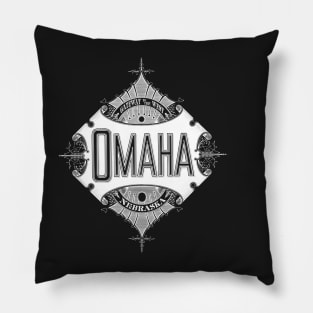 Vintage Omaha, NE Pillow