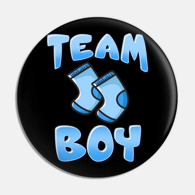 Team Boy - Pregnancy Announcement - Baby Shower Pin by biNutz