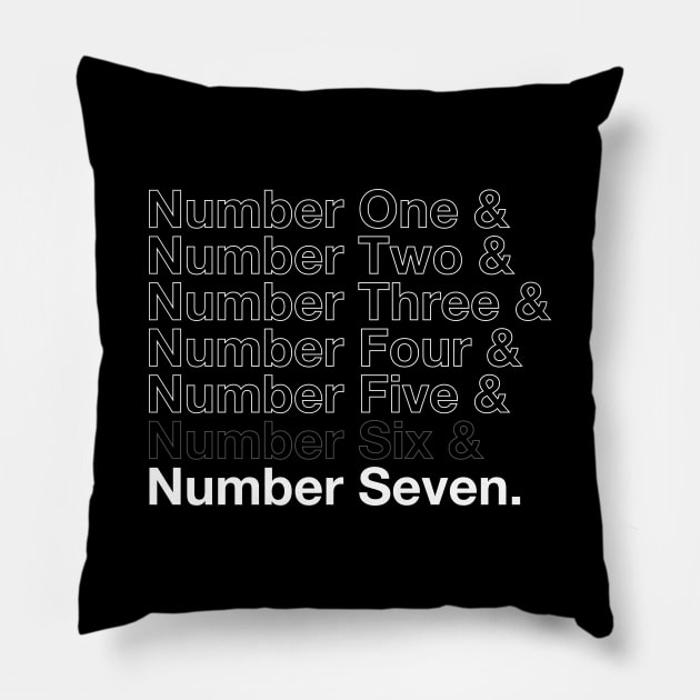 Umbrella Academy - Numbers Pillow by Dopamine Creative