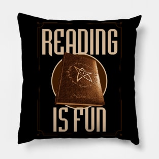 Necronomicon Reading is Fun Pillow