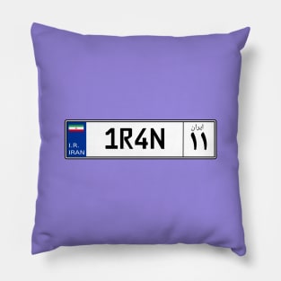 Iran car license plate Pillow