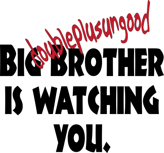 Big Brother 1984 Orwell Kids T-Shirt by candhdesigns