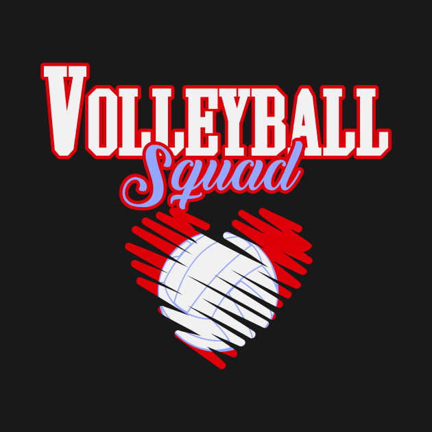 Volleyball Squad | Heart Love Team Sports by DesignatedDesigner