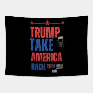 Modern Take America Back Trump 2024 Tapestry