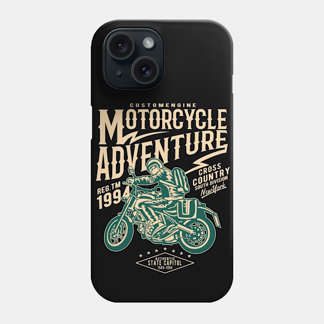 Motorcycle Adventure Phone Case by RaptureMerch