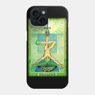 Thoth Tarot - XII - The Hanged Man. Phone Case