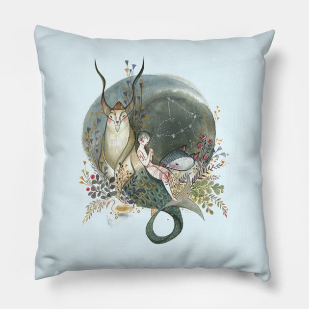 Capricorn Pillow by Alina Chau