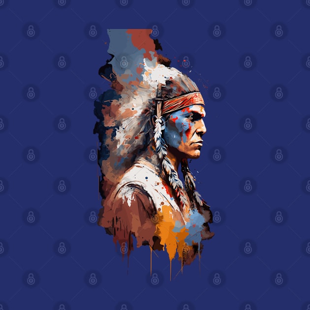 Native American Warrior V1 by Peter Awax