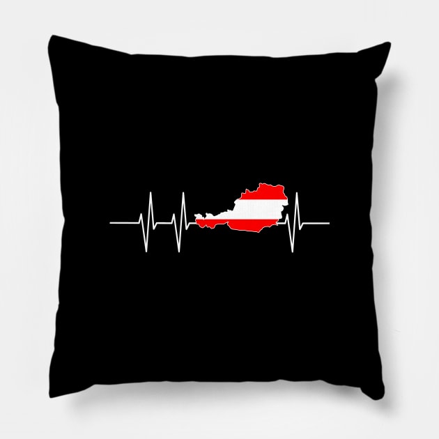 Heartbeat Austria - Vienna Holiday Gift Pillow by biNutz