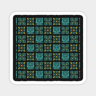 Portuguese blue tile pattern Magnet