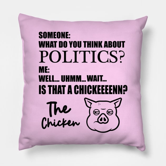 Is that a chicken pig meme Kylie Jenner Pillow by Hellgrafic