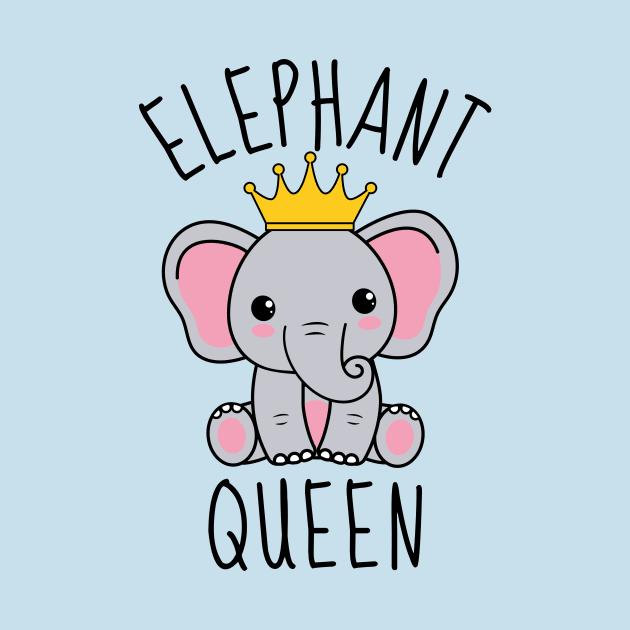 Elephant Queen Cute by DesignArchitect